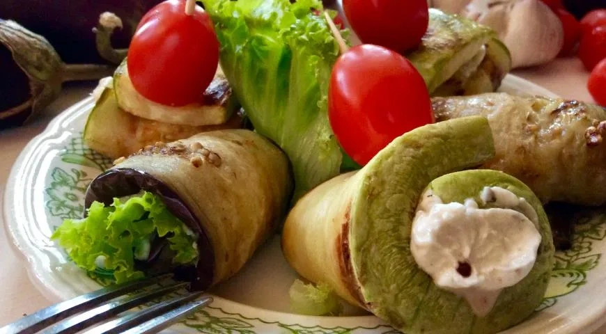 Овощные рулетики: шаг 6