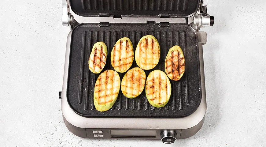 Овощи на электрогриле: шаг 6