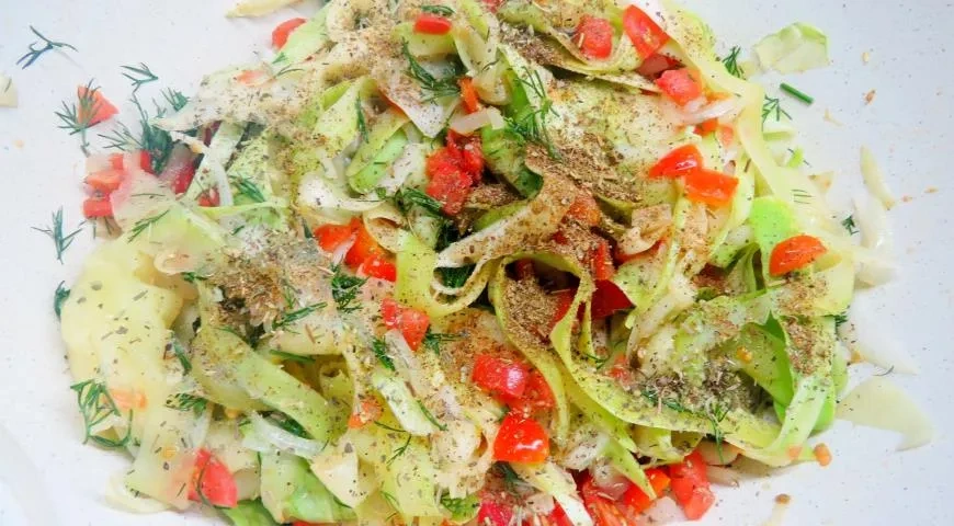 Папарделли из кабачков: шаг 6