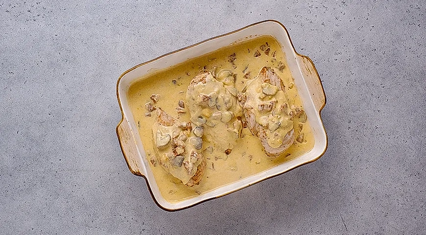 Паста с курицей в тыквенном соусе: шаг 6