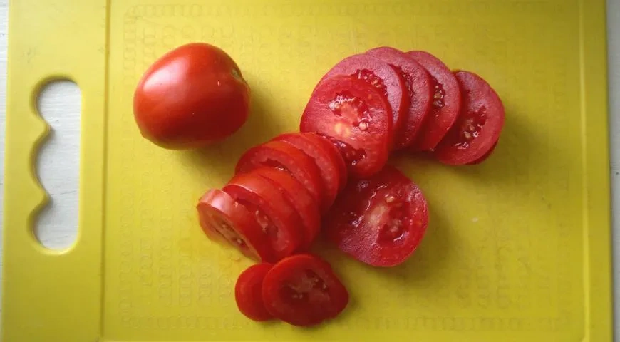 Патиссоны с сырной начинкой и помидорами: шаг 6