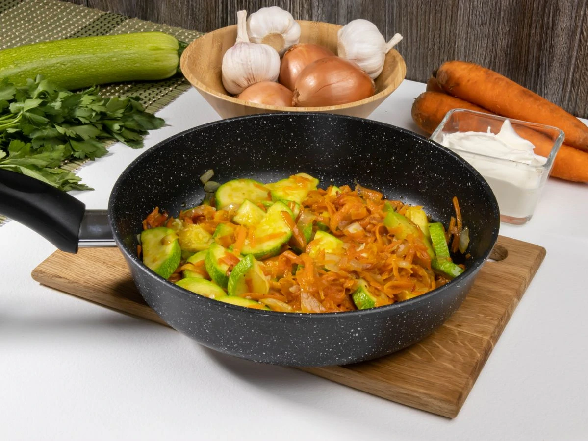 Шаг 6: Печень индейки с овощами