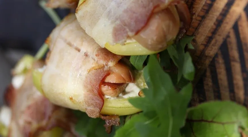 Перцы на гриле с беконом: шаг 6