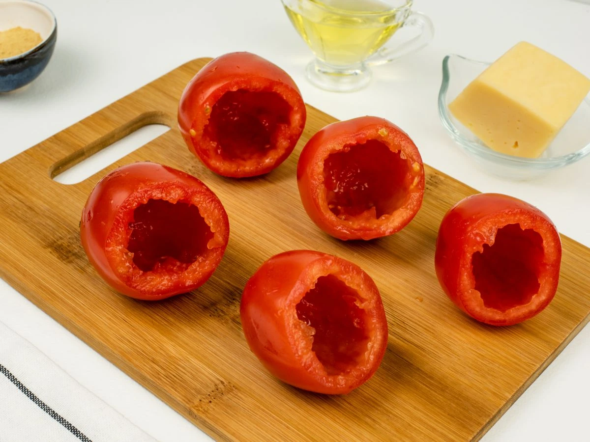 Шаг 6: Помидоры, фаршированные рисом и креветками