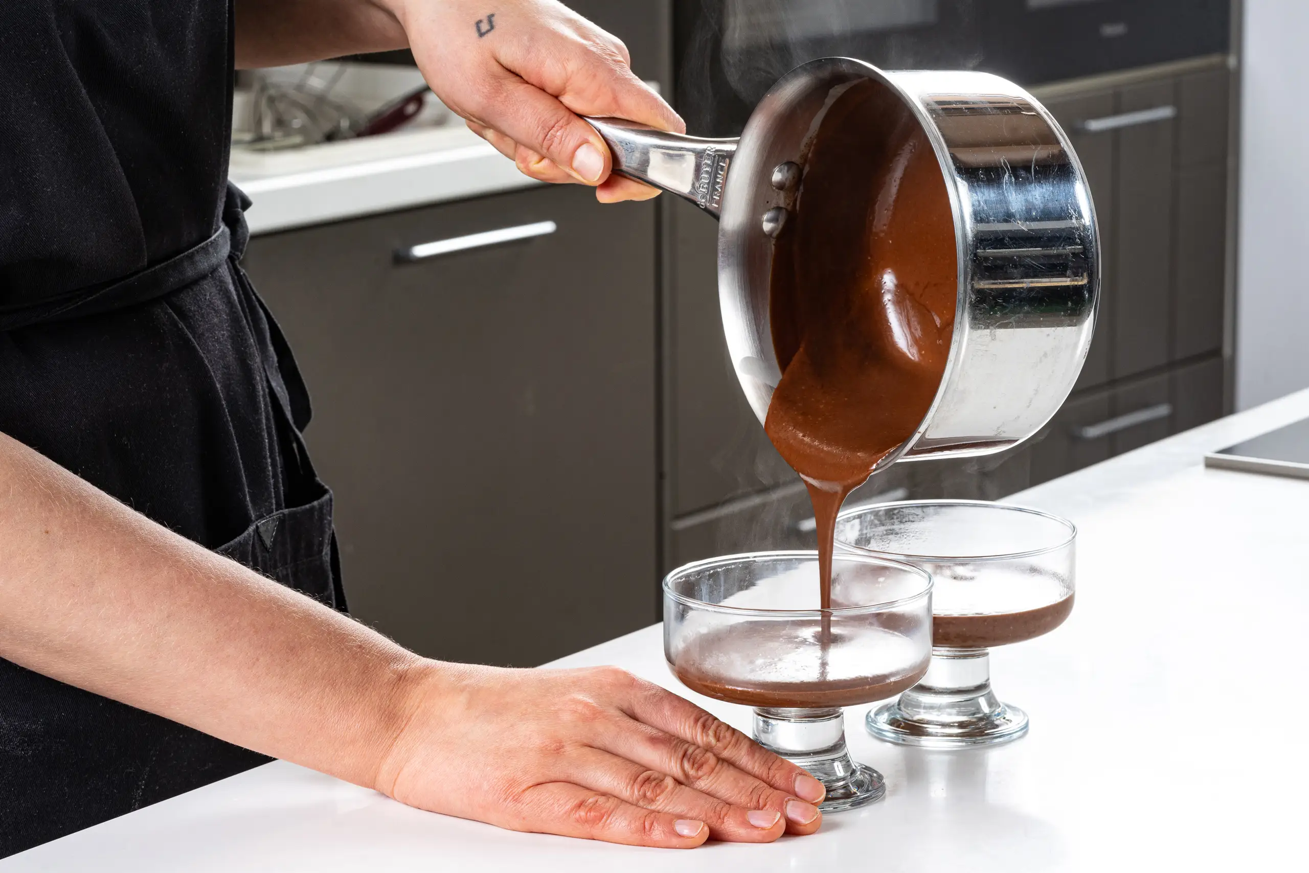 Шаг 6: Постная шоколадная панакота