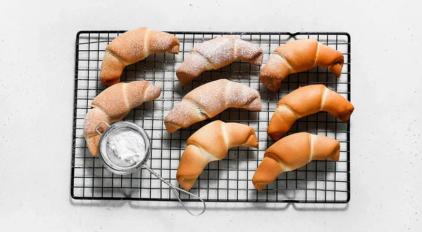 Постные рогалики с повидлом: шаг 6