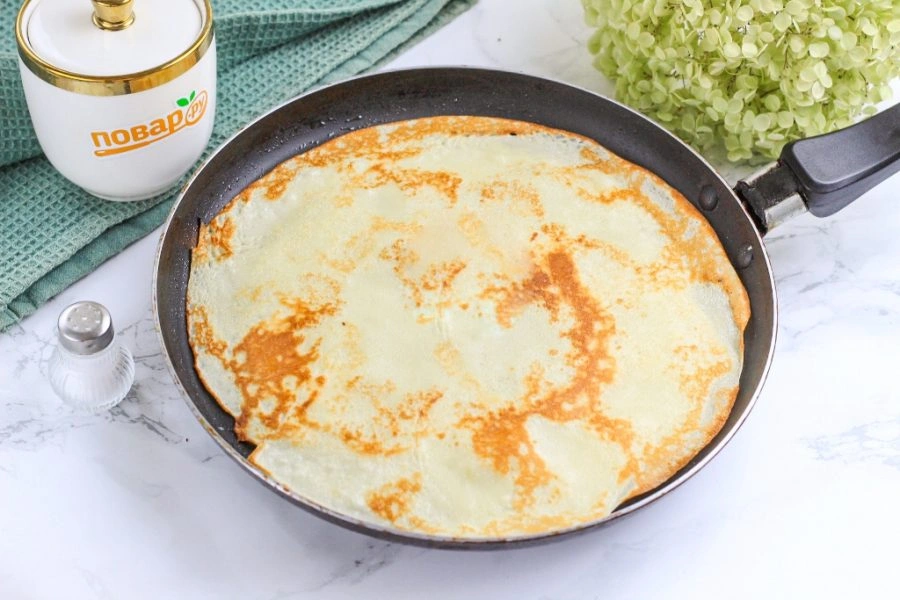 Шаг 6: Простые блины на молоке