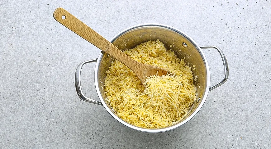 Пшенная каша с тыквой и грибами: шаг 6