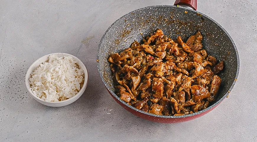 Пулькоги из свинины с рисом: шаг 6