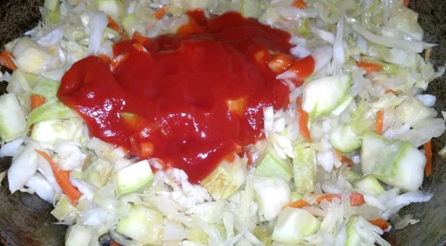 Рагу из капусты и кабачков: шаг 6