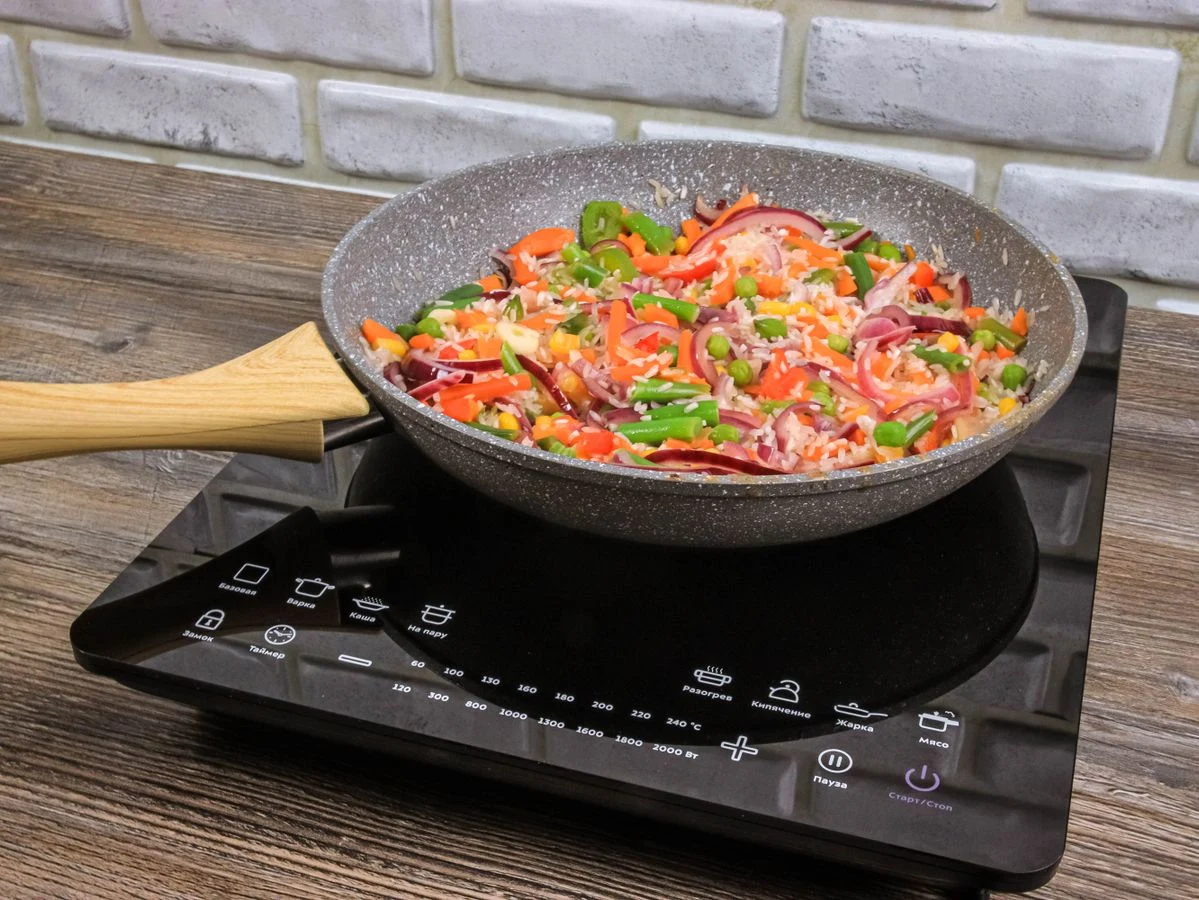 Шаг 6: Ризотто с креветками и овощами