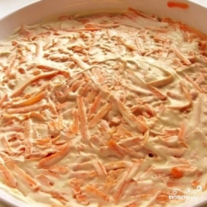 Шаг 6: Салат белые ночи