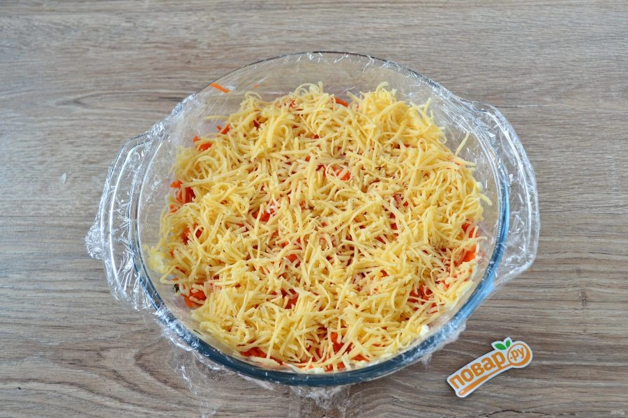 Шаг 6: Салат грибная поляна