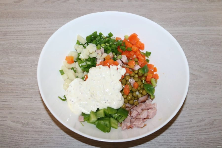 Шаг 6: Салат киевский