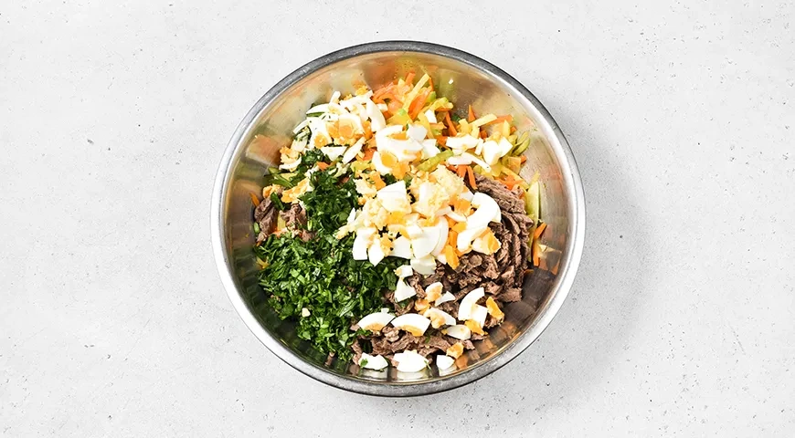 Салат «Клязьма»: шаг 6