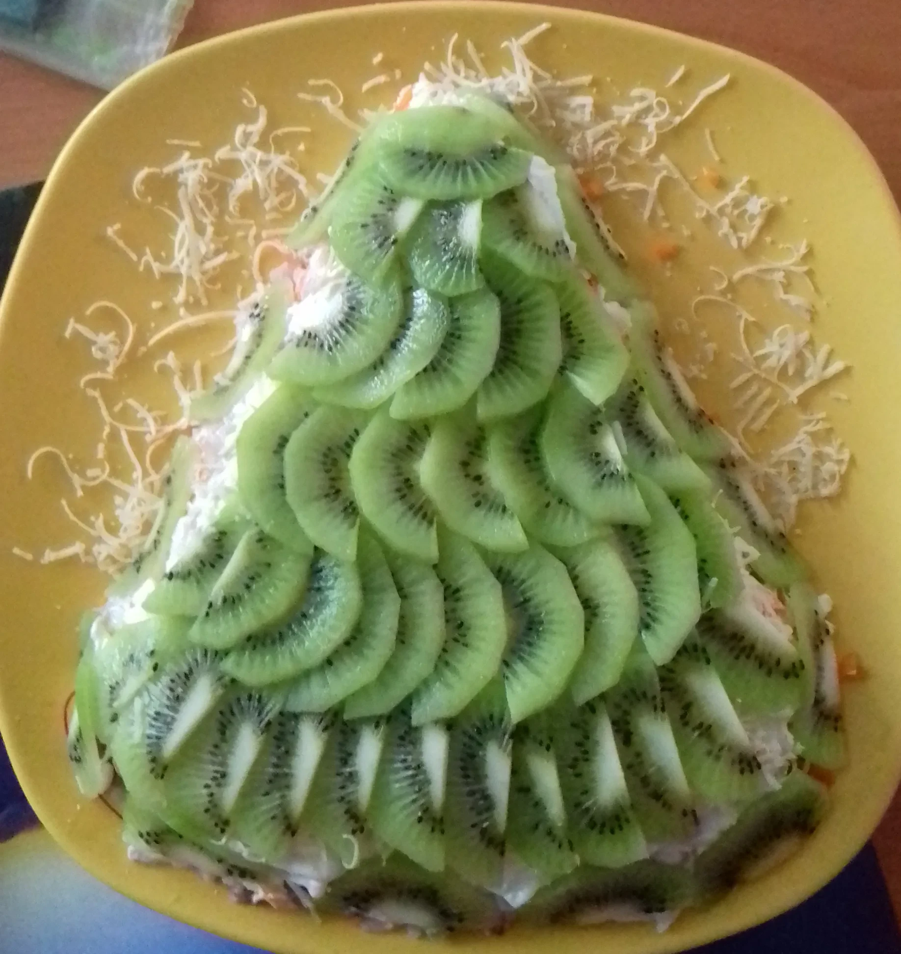 Салат «Малахитовая ёлочка»: шаг 6