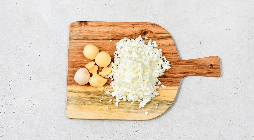 Салат «Мимоза» без майонеза: шаг 6