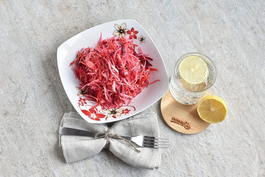 Шаг 6: Салат "Щетка"