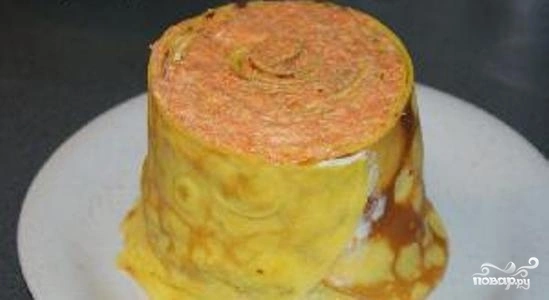 Шаг 6: Салата Пенек с опятами