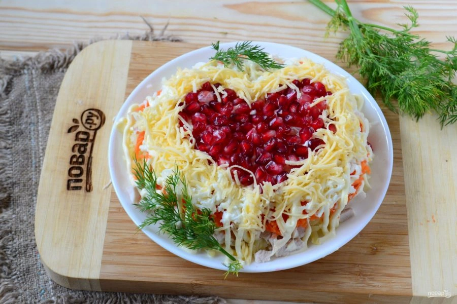 Шаг 6: Салатом Страсть и любовь