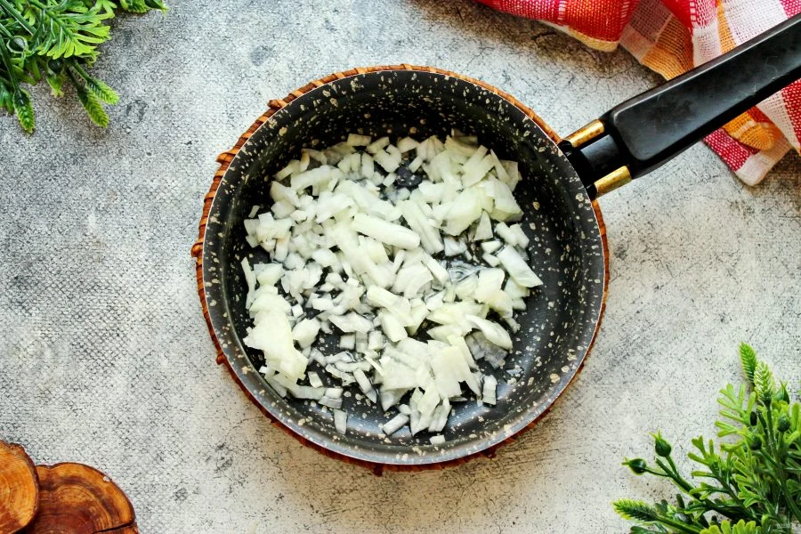 Шаг 6: Щис к и слой капустой и мясом