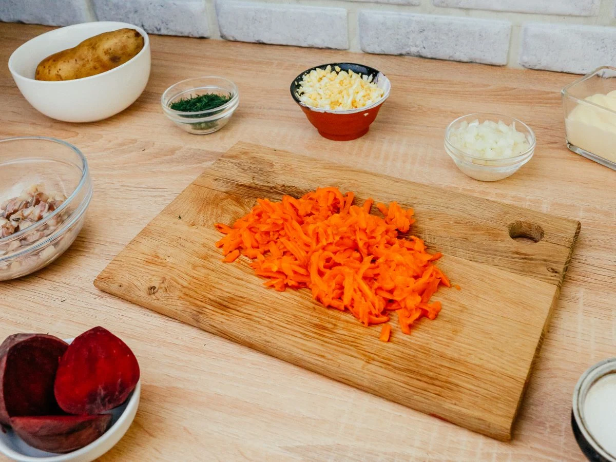 Шаг 6: Селедка под шубой