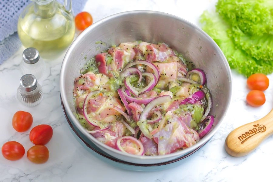 Шаг 6: Шашлык с киви