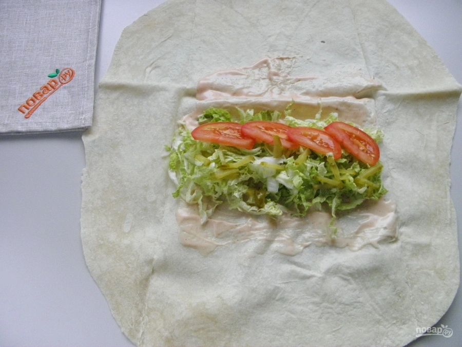 Шаг 6: Шаурма классический рецепт