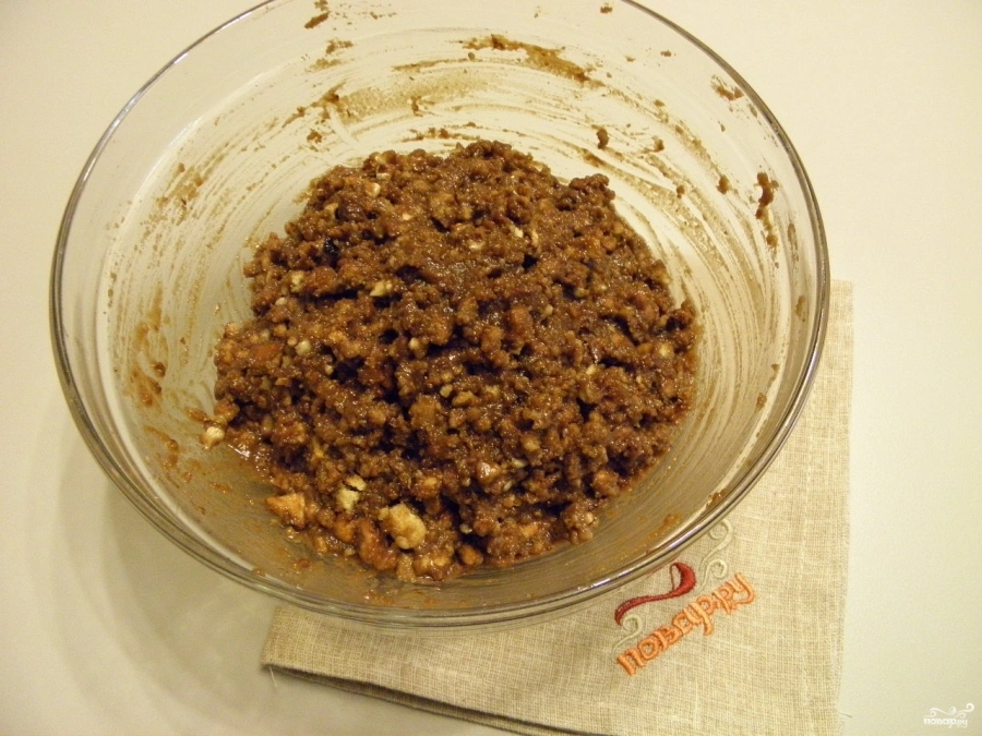 Шаг 6: Шоколад ная колбаса из печенья