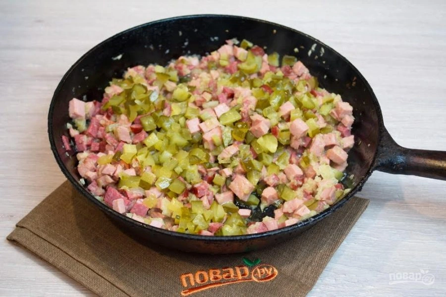 Шаг 6: Солянка с бор ная мясная