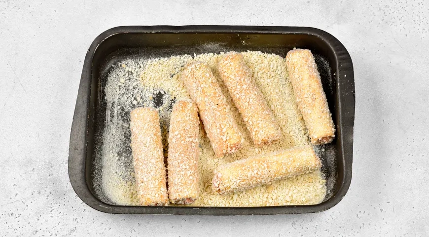 Сосиски в тостовом хлебе: шаг 6