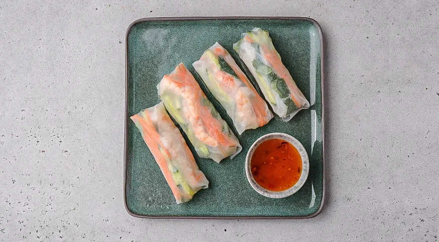 Спринг-роллы с креветками: шаг 6