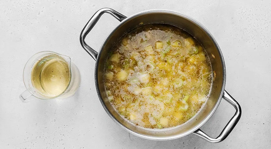 Сырный крем-суп с беконом: шаг 6