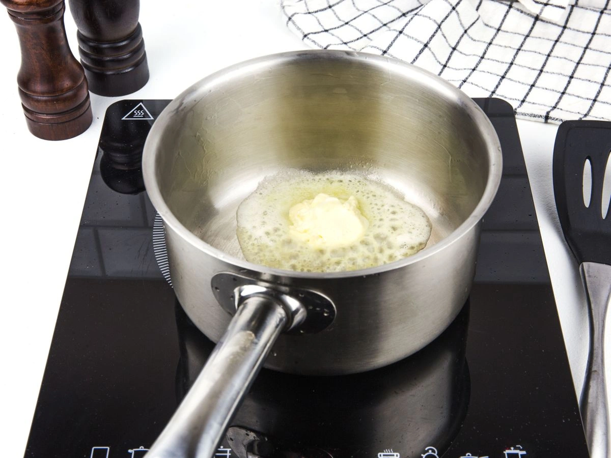 Шаг 6: Сырный суп с запеченным картофелем