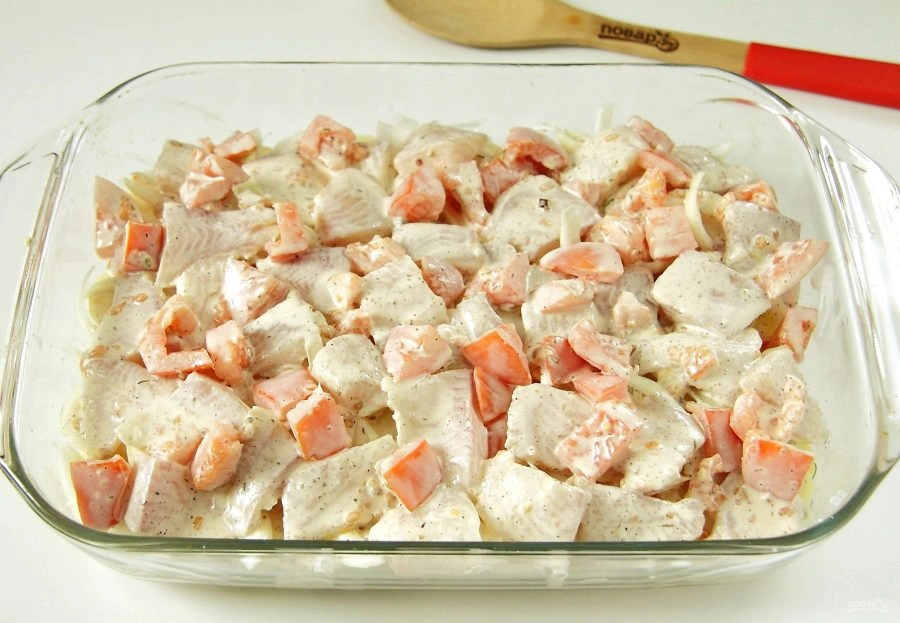 Шаг 6: Тилапия в духовке с картошкой