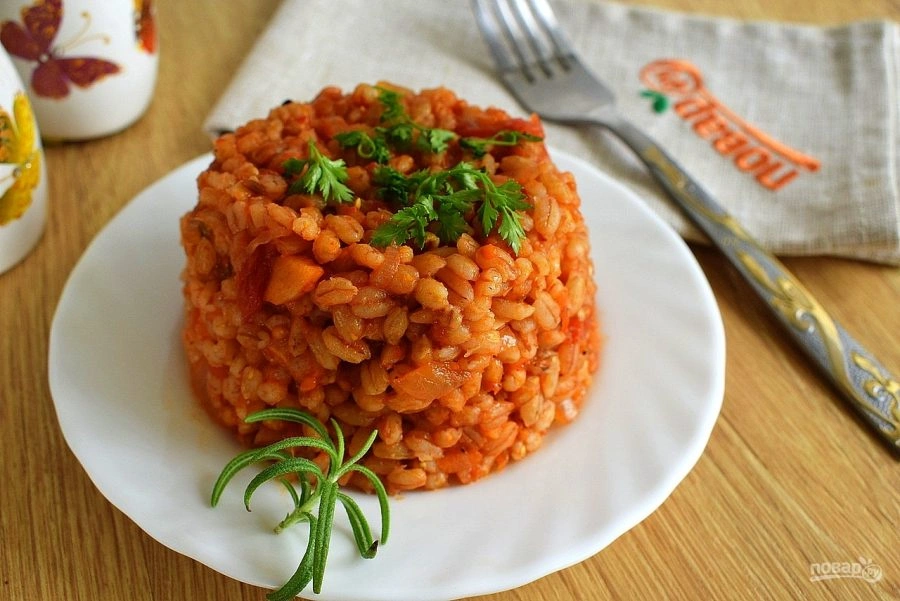 Шаг 6: Томатное перлотто