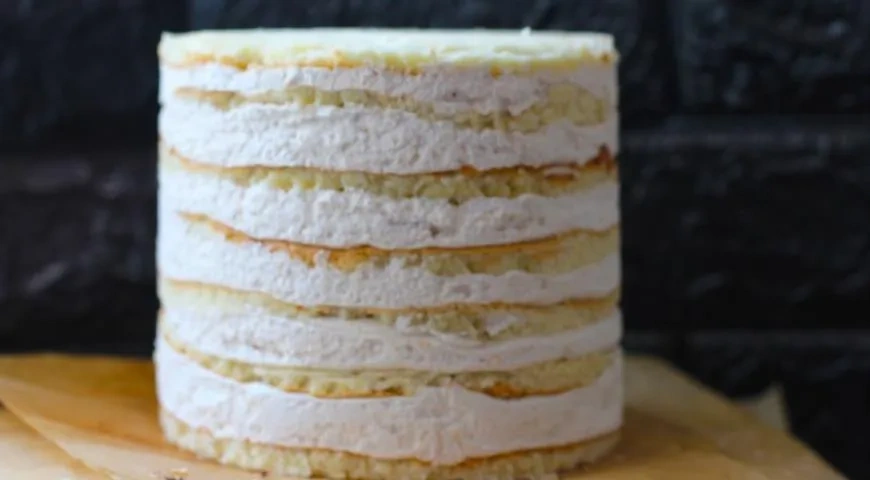 Торт Яблочный мусс: шаг 6