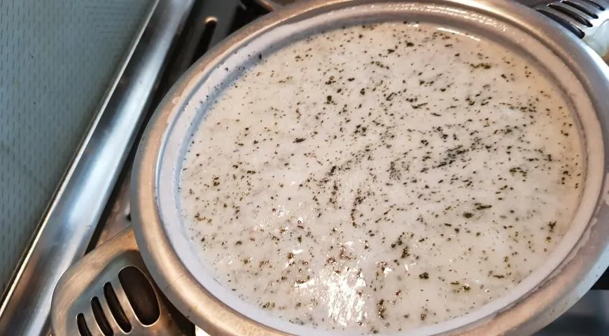 Турецкий суп яйла из риса и йогурта: шаг 6