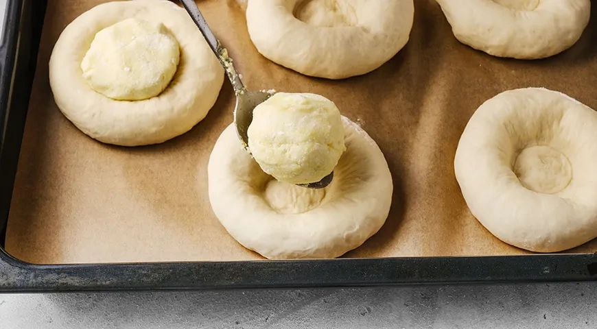 Ватрушки с картофелем и творогом: шаг 6