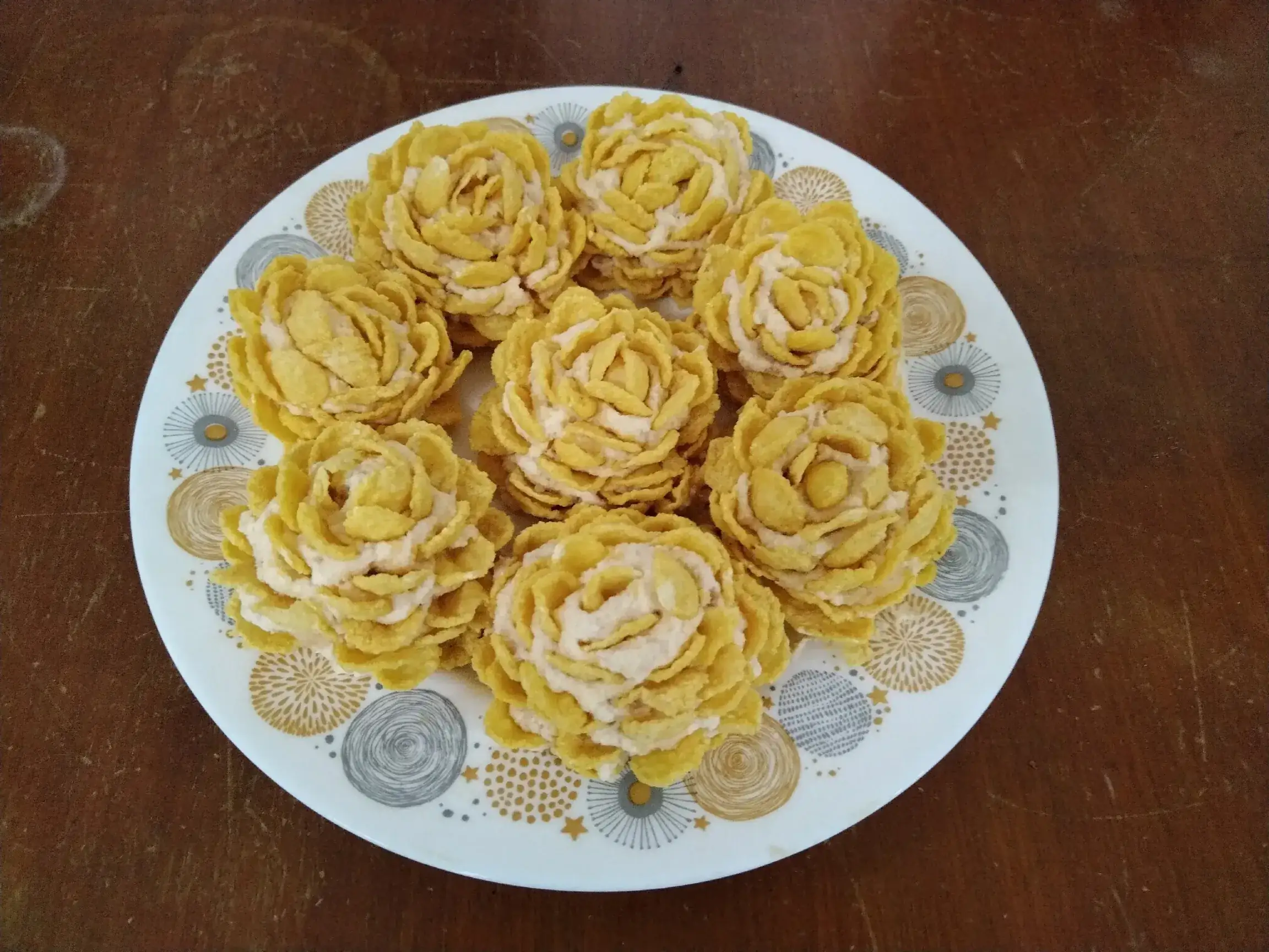 Закуска «Цветы в снегу»: шаг 6