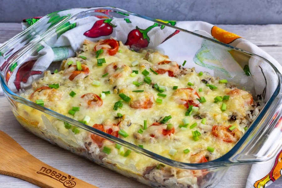 Шаг 6: Запеканка с тунцом под сыр ной корочкой