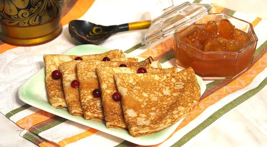 Заварные блины на молоке: шаг 6