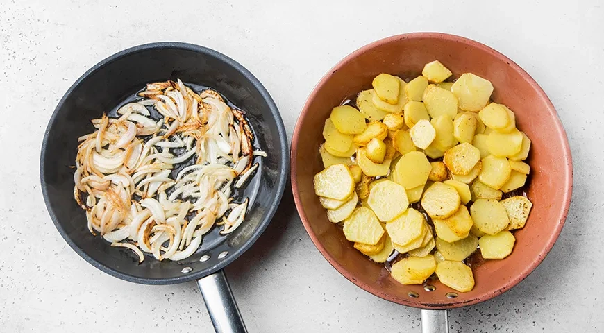 Жареная картошка с опятами: шаг 6