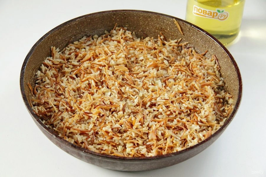 Шаг 6: Жареная вермишель с рисом