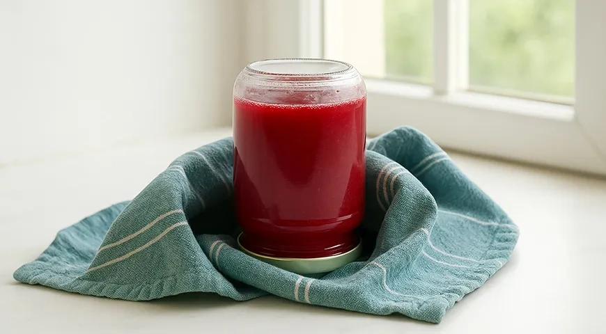 Желе-пятиминутка из красной смородины: шаг 6