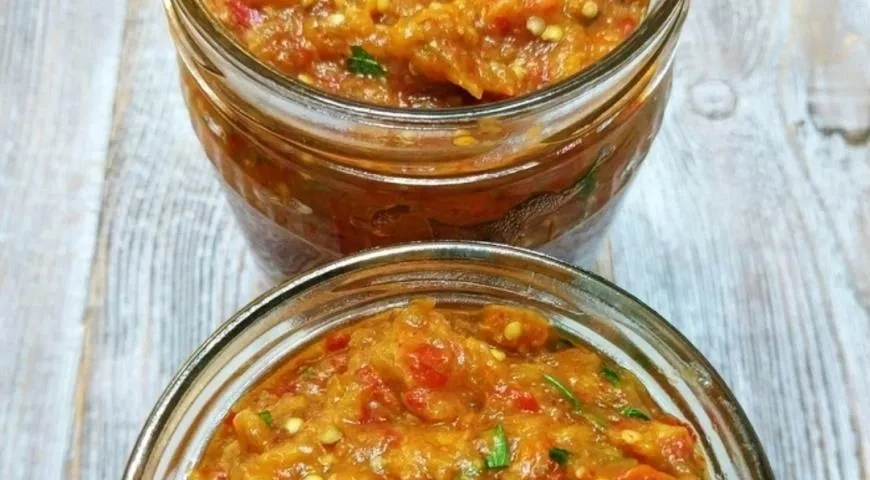 Баклажанная икра из овощей, запеченных на углях: шаг 7