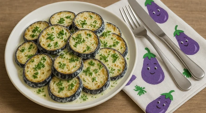 Баклажаны в сметане на сковороде: шаг 7