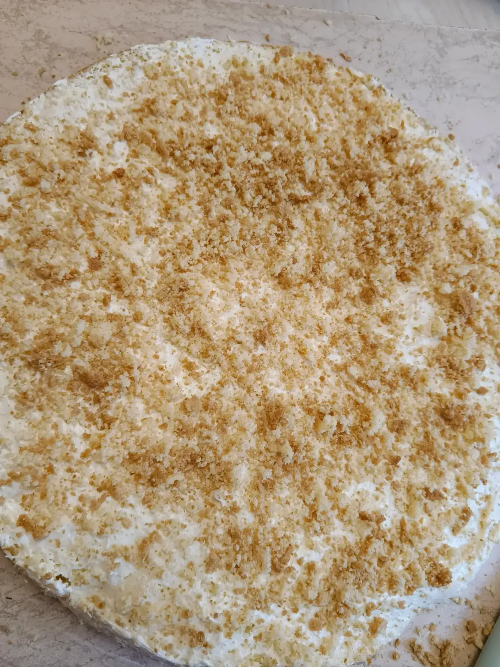 Бисквитный торт Cнежность: шаг 7