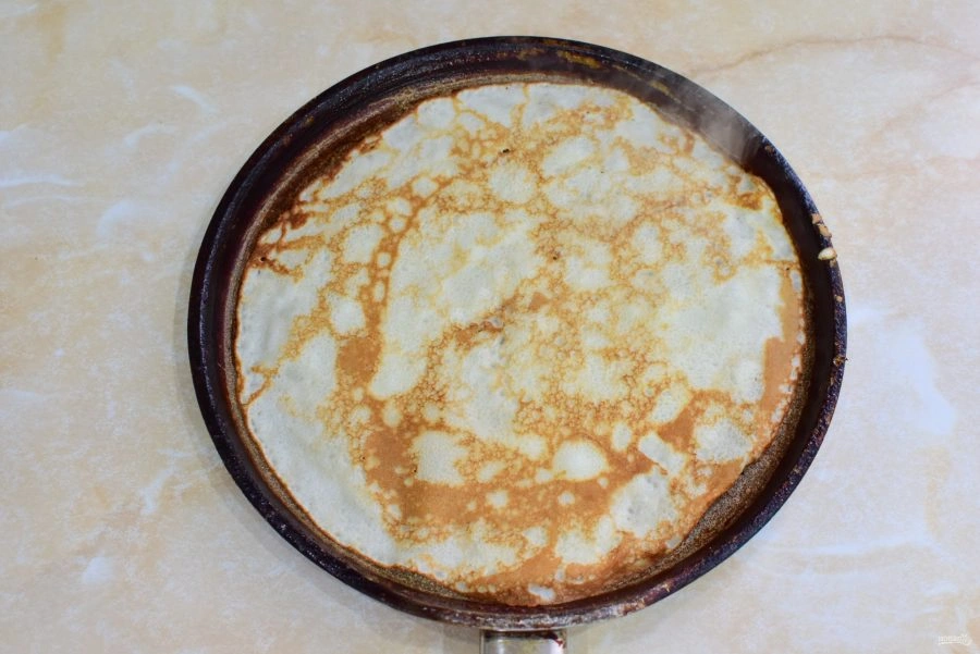 Шаг 7: Блинчиков с мясом