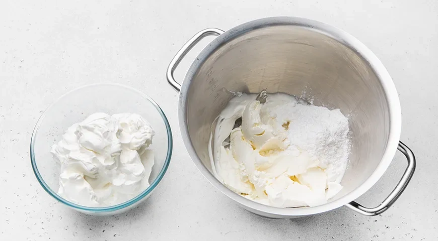 Блинный торт с кремчизом: шаг 7